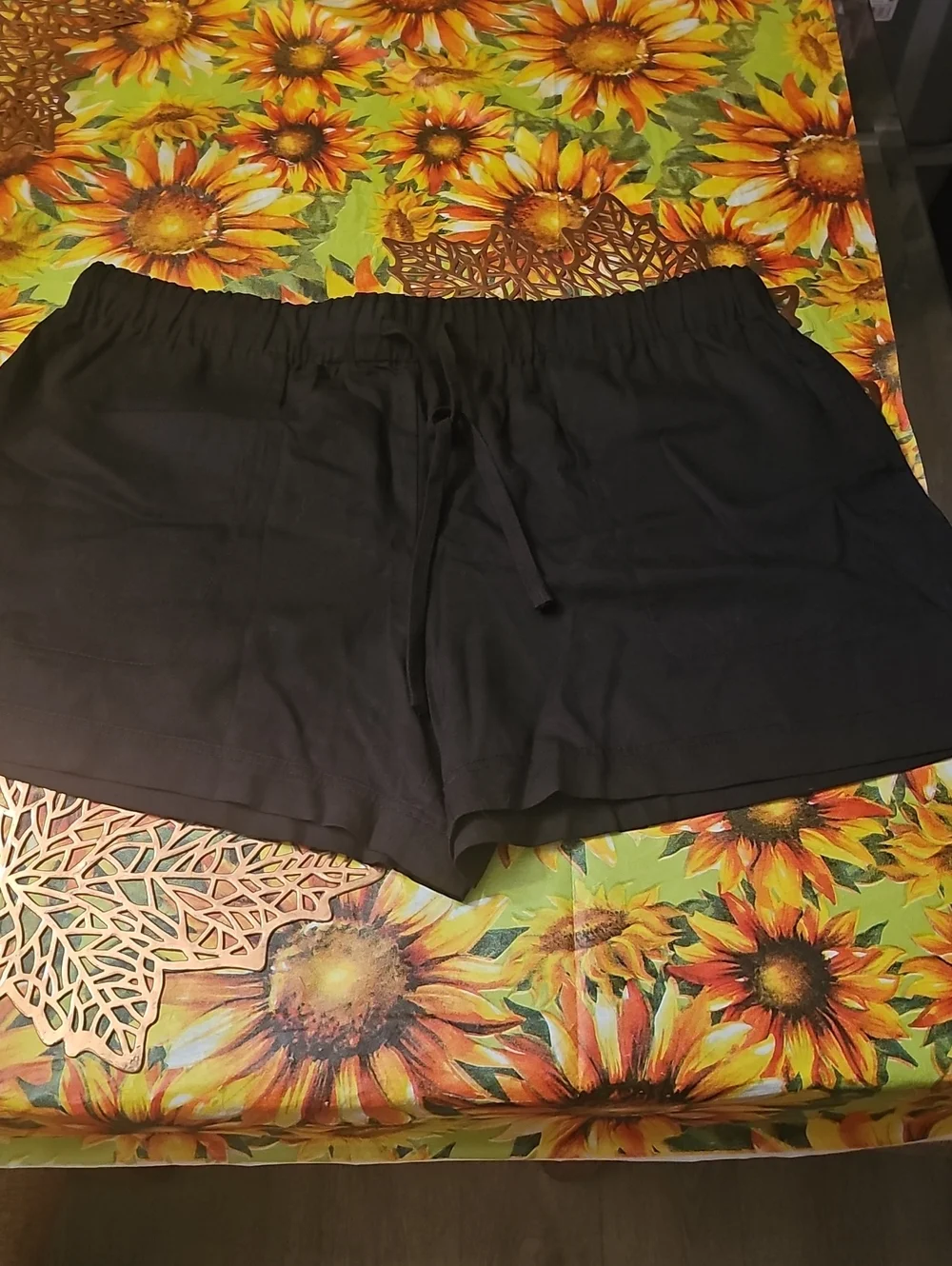 Hilary Radley Black High-Waist Pull-On Shorts